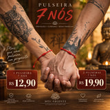 Pulseira Shanti - 7 Nós Vermelha