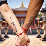 Pulseira Shanti - 7 Nós Vermelha