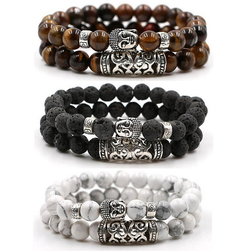 Pulseira Buddha (Tailândia) - Conjunto com 2 Peças