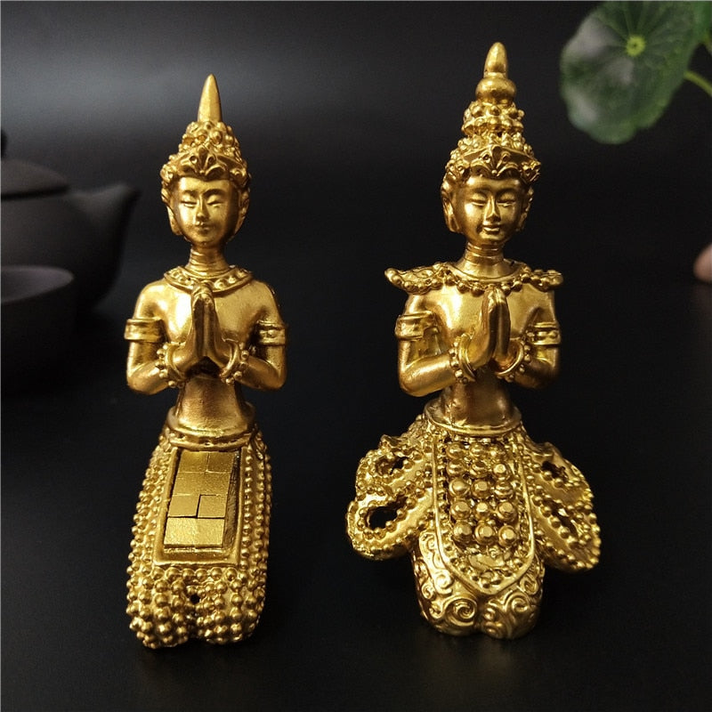 Escultura Buda Tailandês Dourado