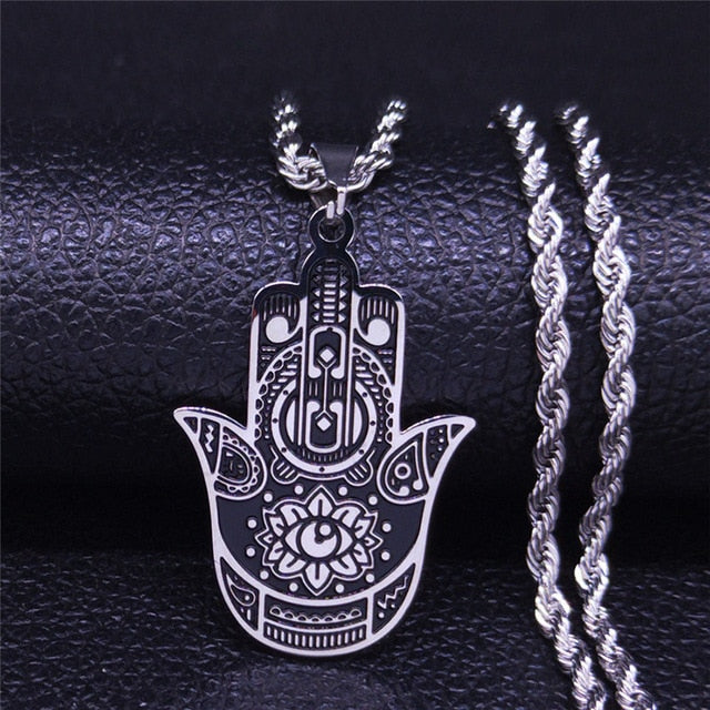 Colar Hamsa - Amuleto da Sorte