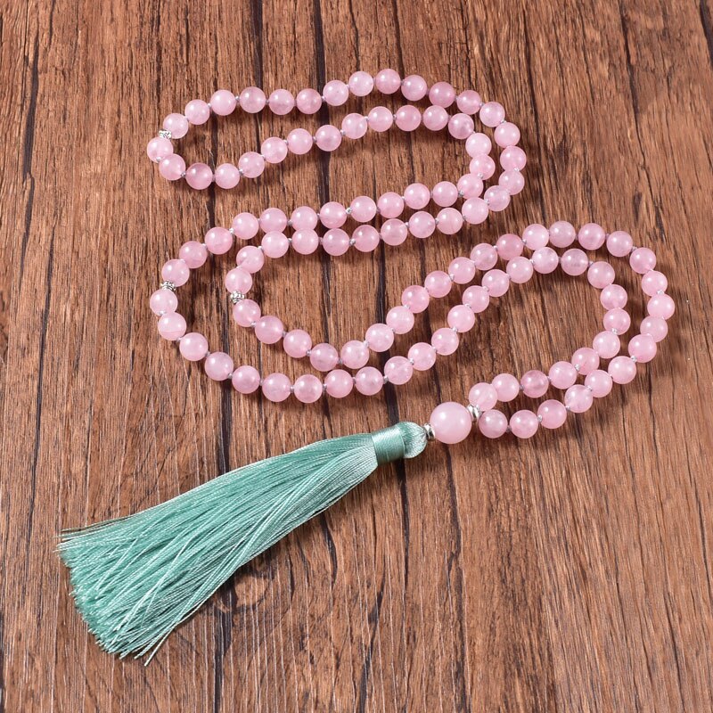 Japamala Da Inspiração Divina - Quartzo Rosa
