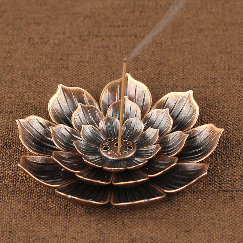 Incensário Artesanal Flor de Lótus