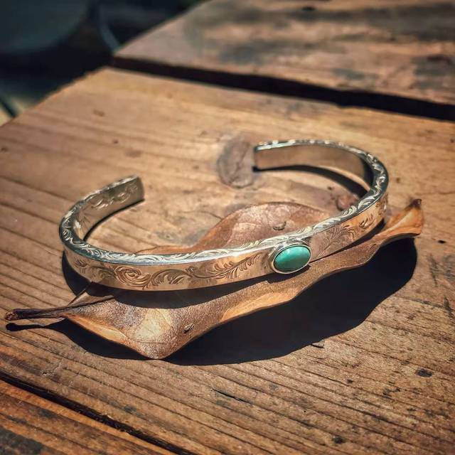 Bracelete Indiano Pedra Turquesa