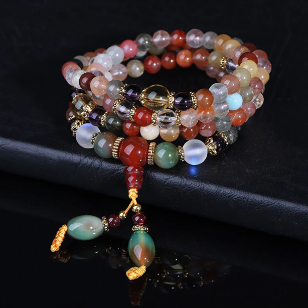 Japamala / Colar / Pulseira em Cristais de Quartzo - Cura e Proteção